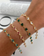 PUL62 - PULSEIRA TIFFANY- FOLHEADO A OURO 18k