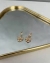 BRI523 - BRINCO ARGOLINHA LAÇINHO ZIRCONIA - FOLHEADO A OURO 18k - comprar online