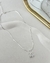 COL3103 - COLAR VENEZIANA CEREJA ZIRCONIA -40cm + 5cm extensor FOLHEADO A PRATA 925