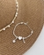PU107 - PULSEIRA BERLOQUE TREVO E CORAÇÃO - FOLHEADO A PRATA 925 - comprar online