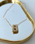 COL365 - COLAR VENEZIANA INICIAL HAILEY ZIRCÔNIA- 45cm - FOLHEADO A OURO 18k
