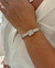 PU112 - BRACELETE TRAVA CRAVEJADO ZIRCÔNIA VG - FOLHEADO A PRATA 925 - comprar online