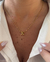 Imagem do CO789- COLAR VENEZIANA MINI INICIAL - FOLHEADO A OURO 18k