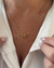 CO789- COLAR VENEZIANA MINI INICIAL - FOLHEADO A OURO 18k - comprar online