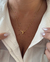 CO789- COLAR VENEZIANA MINI INICIAL - FOLHEADO A OURO 18k