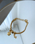 PUL483 - PULSEIRA BERLOQUE CASINHA DOG - FOLHEADO A OURO 18k