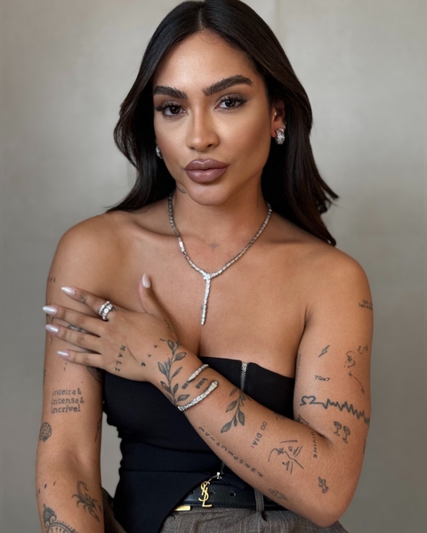 COL333 - COLAR LUXO SERPENTE VIRGÍNIA ZIRCÔNIA FECHO GAVETA PRATA - 50cm - SEMI JOIA - ZAMAC- LINHA PREMIUM