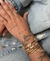 PUL450 - PULSEIRA INSPIRAÇÃO VG LUXO GOLD 5 TREVOS - ZAMAC- LINHA PREMIUM - comprar online