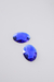 Medalhão Oval Azul Brilho - comprar online