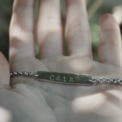 Collar Dije Rectangular Horizontal - comprar online