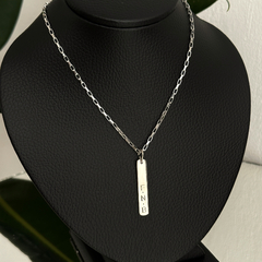 Collar Dije Rectangular Vertical - Artifica