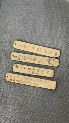 Collar Dije Rectangular Horizontal