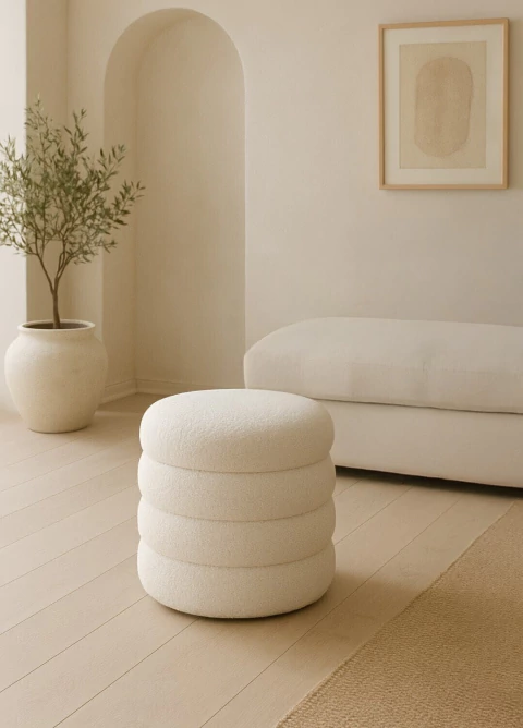 Puff Boucle “Nicasio” - comprar online