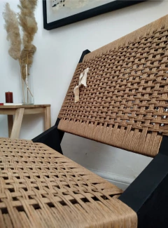 Poltrona “Myconos” estructura negra - tienda online