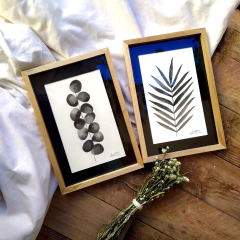 Duo negro&agua en marco Box - tienda online