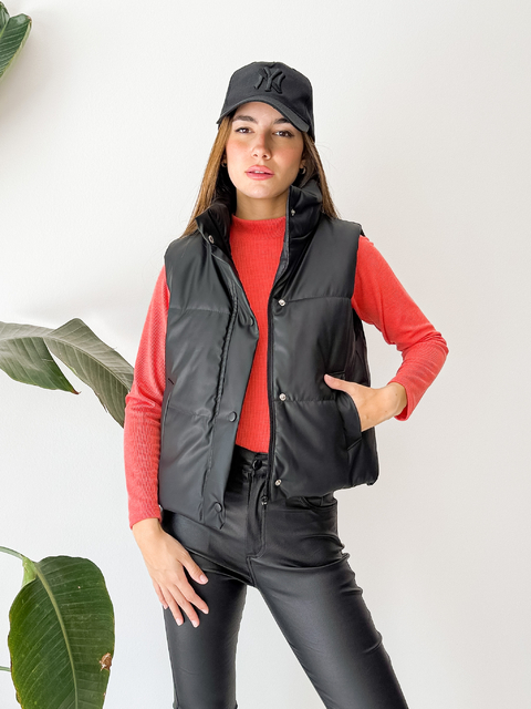 CHALECO ECO CUERO - comprar online