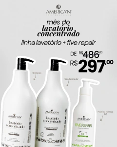 Combo Linha Lavatório Concentrado 2,5L + Five Repair 5x1