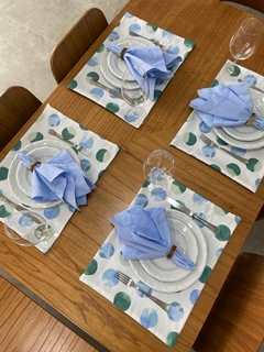 Lugar americano bolas / azul - comprar online