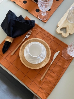 Lugar americano Grid Terracota