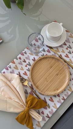 Lugar Americano Coração Encantado - Ateliê Mimos de Mesa