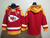 Moleton com Capuz Kansas City Chiefs - 15 Patrick Mahomes - 15 Travis Kelce na internet
