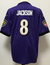 Camisa Jersey Baltimore Ravens - 8 Lamar Jackson - 14 Sammy Watkins - 15 Marquise Brown - 52 Ray Lewis - 3 Odell Beckham Jr. - 89 Mark Andrews na internet