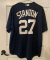 Imagem do Camisa Jersey New York Yankees - 2 Derek Jeter - 99 Aaron Judge - 27 Giancarlo Stanton - 48 Anthony Rizzo