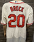 Camisa Jersey St. Louis Cardinals - 28 Nolan Arenado - 4 Yadier Molina - 13 Matt Carpenter - 11 Paul DeJong na internet