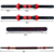 Kit Mancuernas Y Barra + 30kg Discos Pvc con tope a rosca. Color Conversor - Negro/Rojo - comprar online