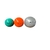 Set 3 Tone Ball sin Pique de 1, 2 y 3kg Medicine Ball Gym Slam
