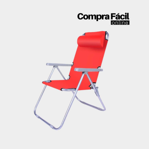 Reposera Plegable - Rojo