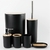 Set 6 Piezas Baño Jabonera Porta Cepillo Escobilla Y Cesto Bambú - comprar online