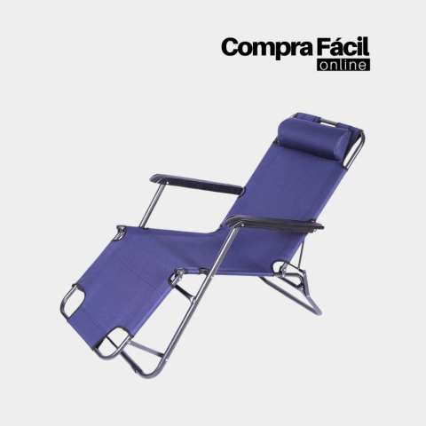 Camastro Plegable 1.78mts - Azul Oscuro