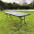 Mesa 1.80cm Plegable Negra + 4 Sillas Negras Plegables Negras - tienda online