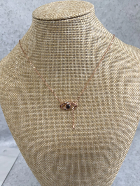 Collar ojo con piedra - comprar online