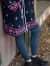 Saco Folk Azul