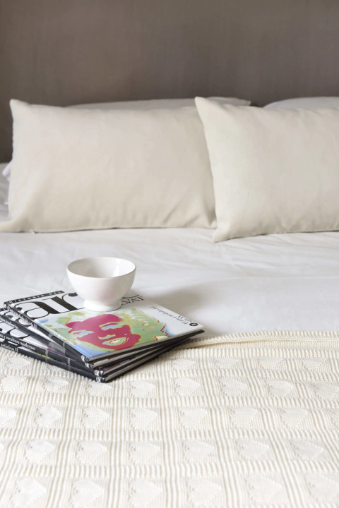 Manta Algodón Corazón crudo