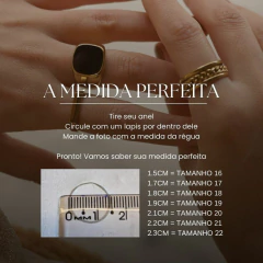 Anel Cravejado Dourado - ESSA