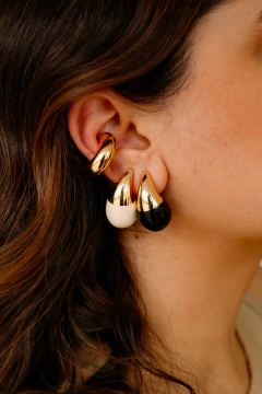 Brinco Gota Bicolor - loja online