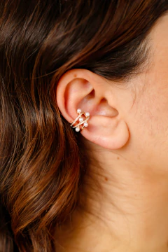 Piercing Pérola e zirconias