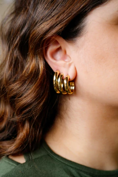 Imagem do Brinco Oval Aço - P M G