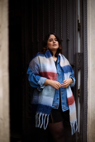 Pashmina Grossa Neblina