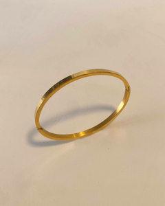 Bracelete liso aço