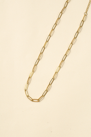 Colar Elo Dourado Curto