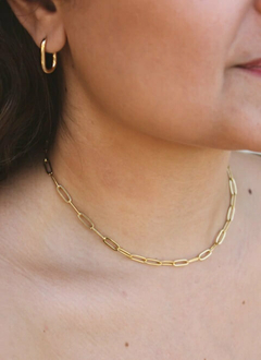 Colar Elo Dourado Curto na internet