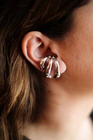 Brinco earcuff triplo