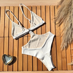 Body/Maiô Camila Off White Canelado na internet