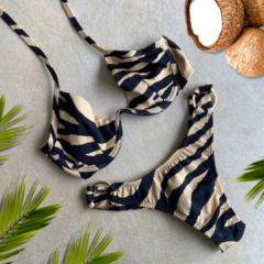 Biquíni Aro Inteiro Alice/Asa Argola Zebra Nude
