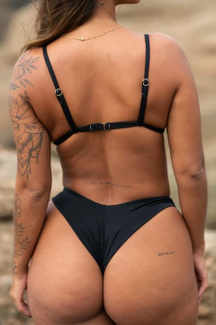 Biquíni Maria/Asa Delta Fio Duplo Preto Glam - loja online