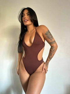Body/Maiô Engana-Mamãe Marrom - comprar online